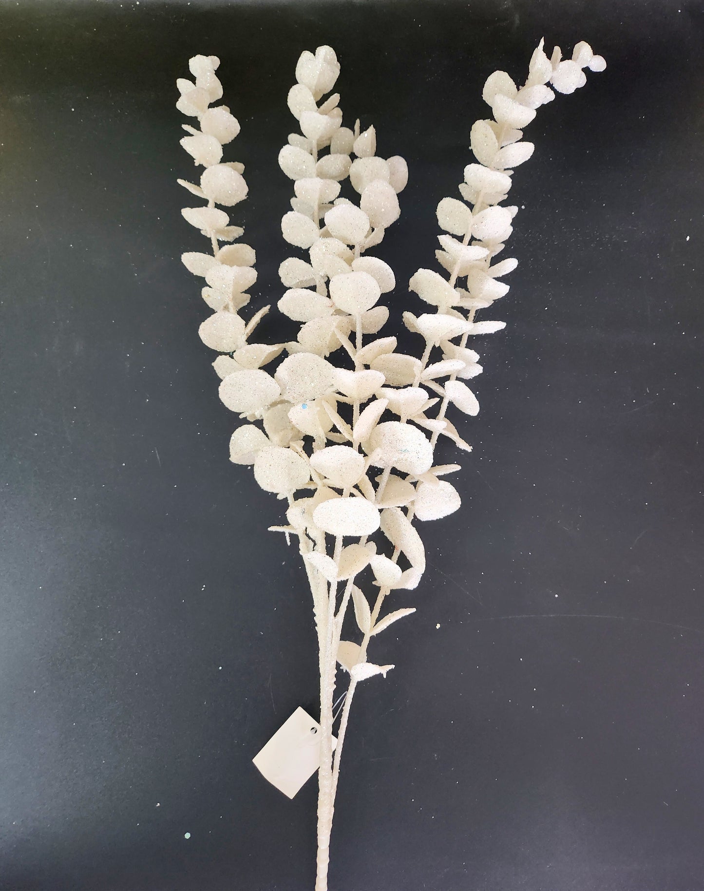 Follaje Navideño Eucalipto Blanco 85cm