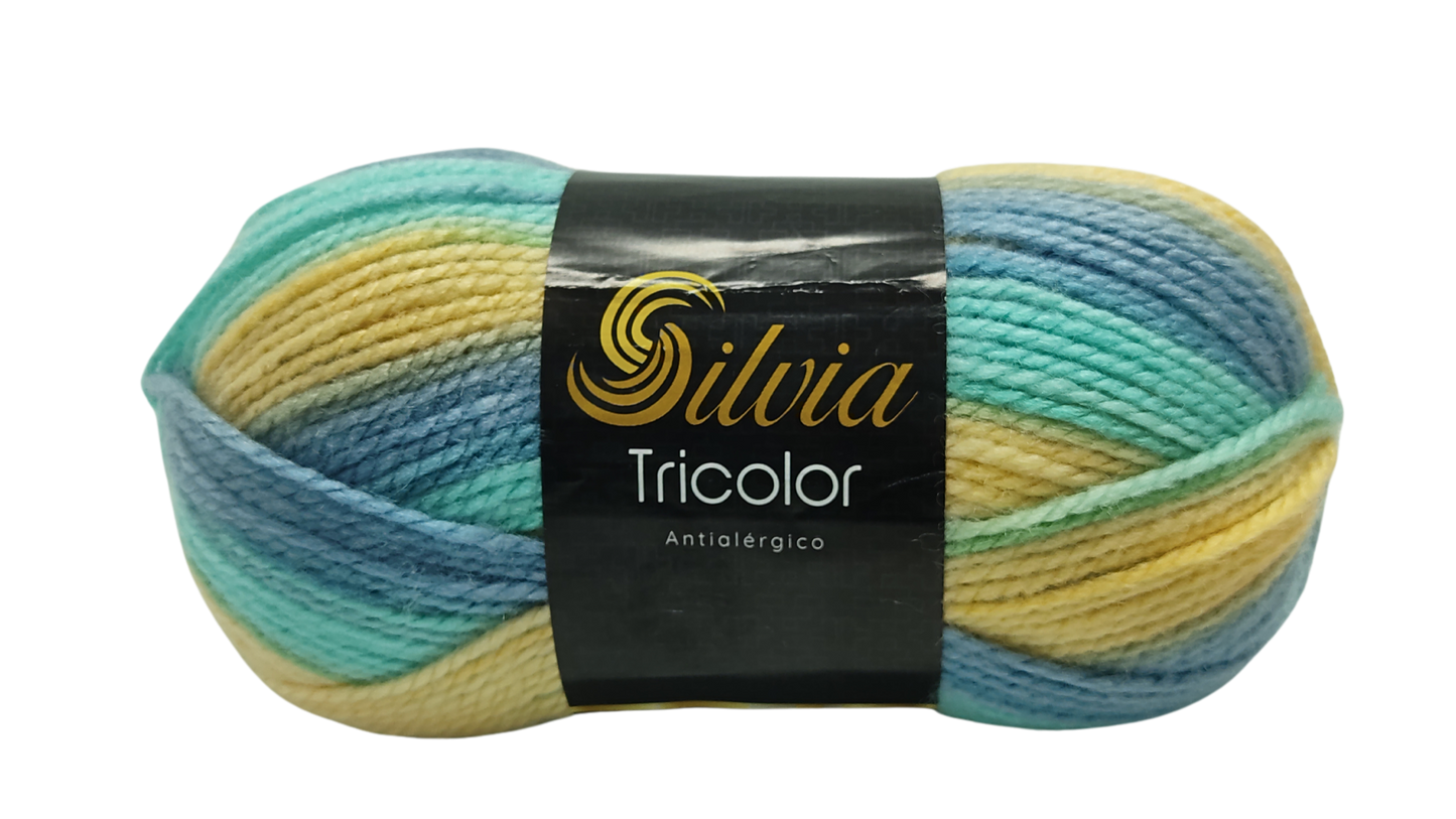 Lana Silvia Tricolor 100gr