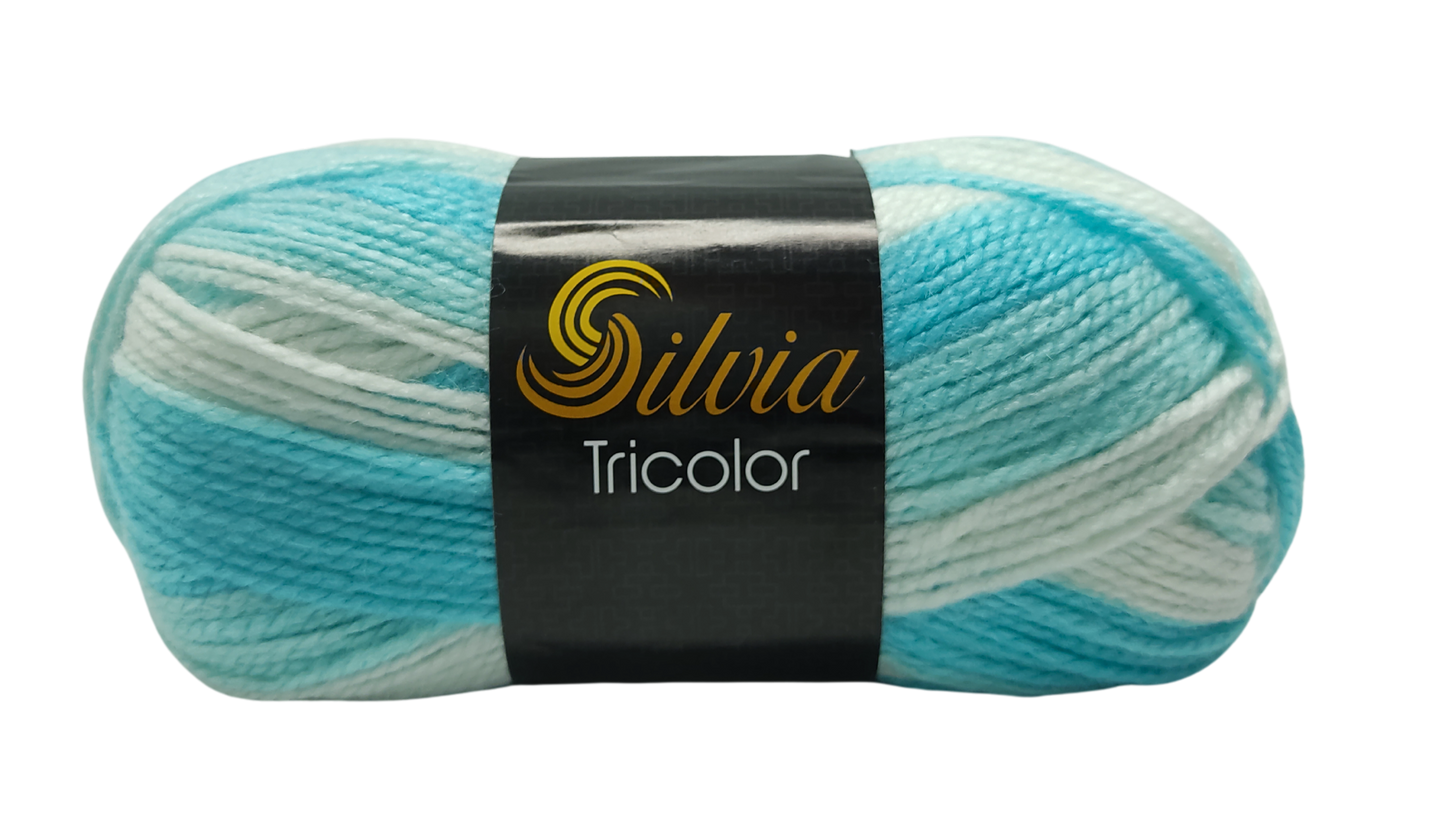 Lana Silvia Tricolor 100gr