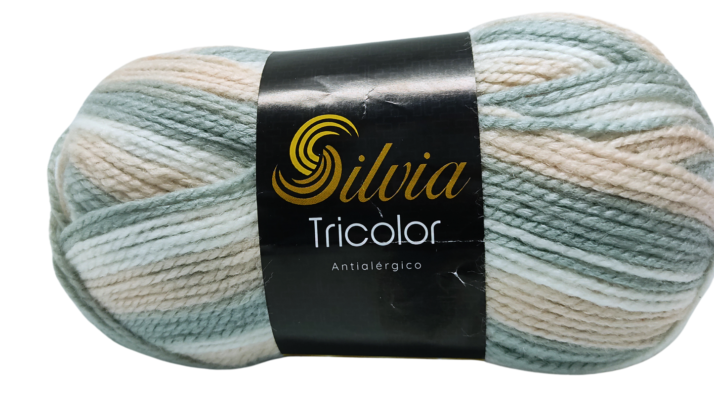 Lana Silvia Tricolor 100gr