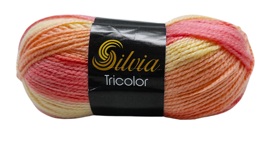 Lana Silvia Tricolor 100gr