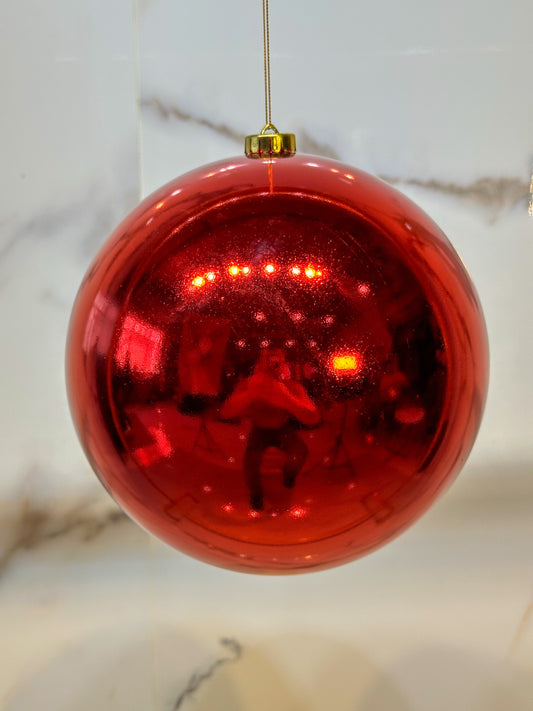 Bola Navideña - 20 CM - Brillante Roja