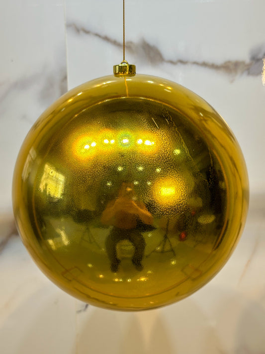 Bola Navideña - 25 CM - Brillante Dorada