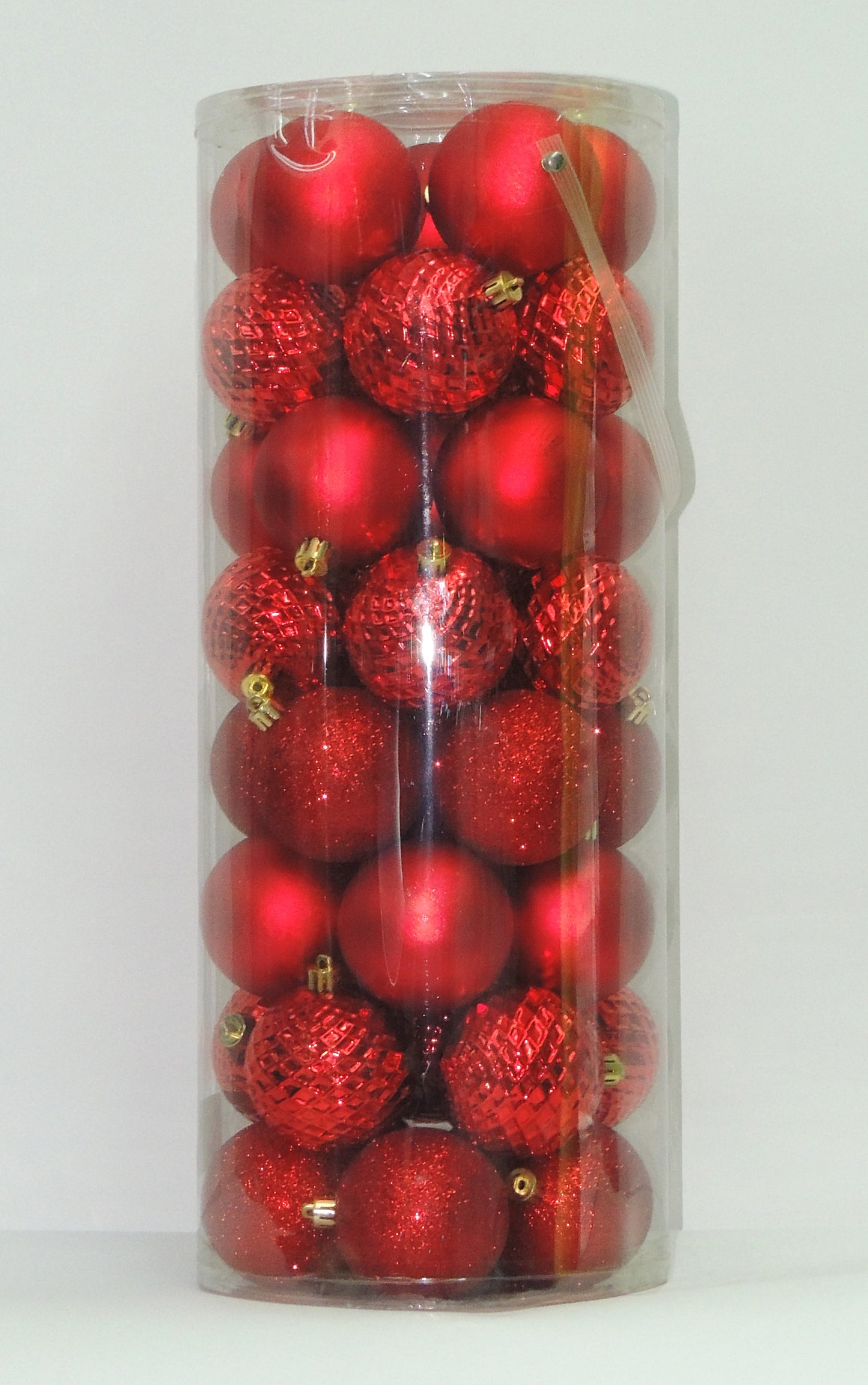 Bolas Navideñas Rojas 7cm (Tibungo X 40 unidades)