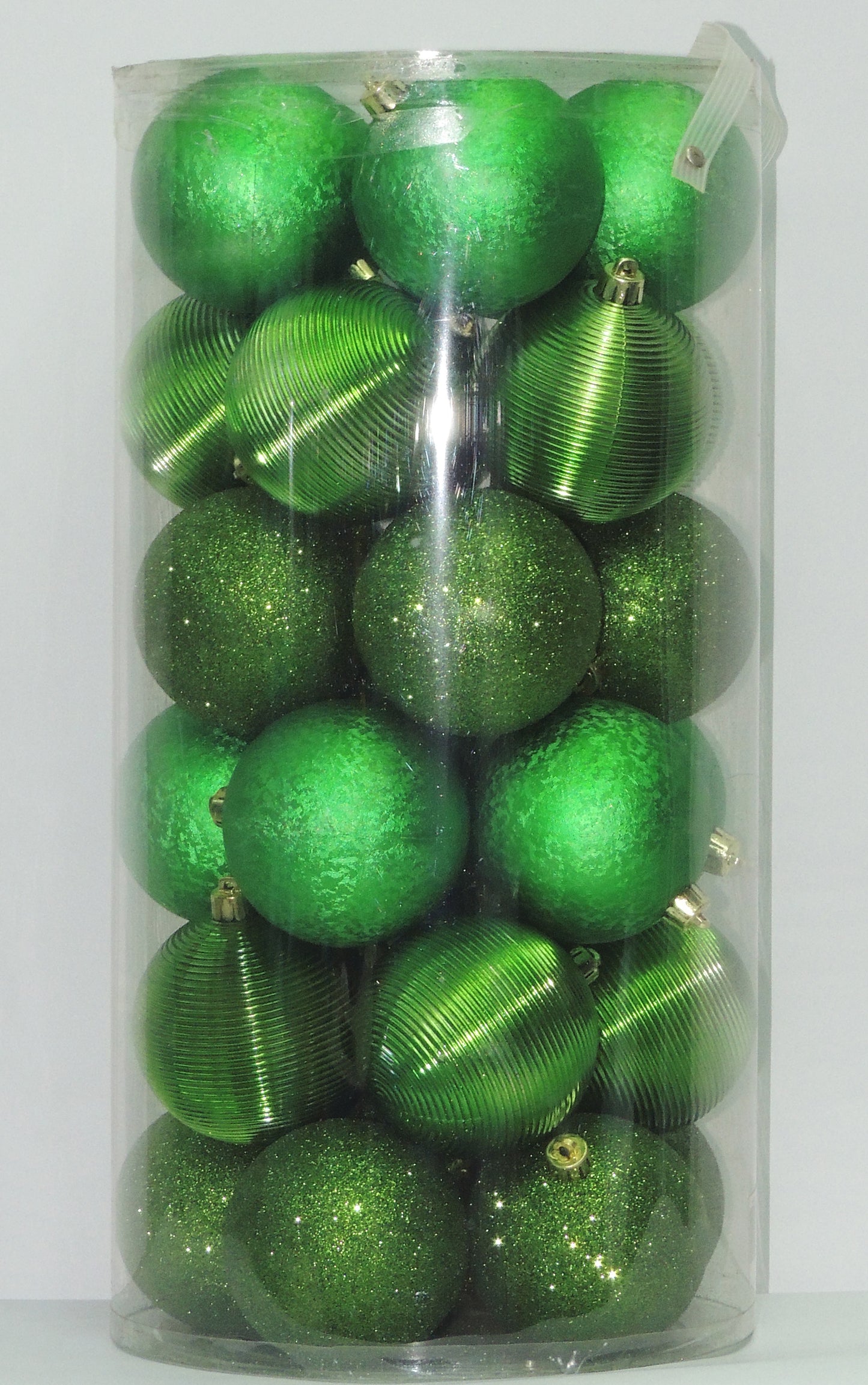 Bolas Navideñas Verdes 8cm (Tibungo X 30 unidades)