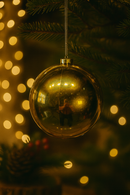 Bola Navideña - 15 CM - Brillante Dorada