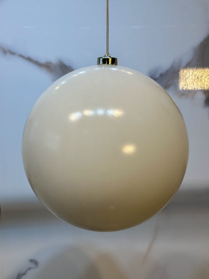 Bola Navideña - 20 CM - Brillante Blanca